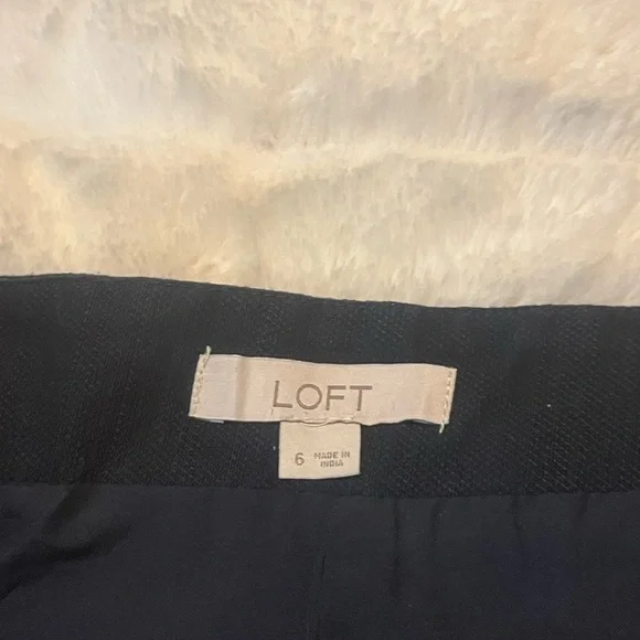 Loft 6 Blue Embroidered Boho Mediterranean Casual Summer Fall Casual City Skirt - Picture 7 of 7